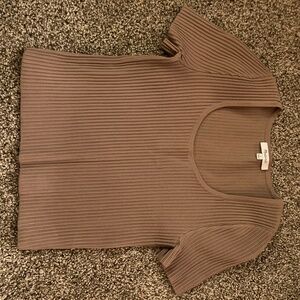 Ribbed Shirt - Madewell, brown